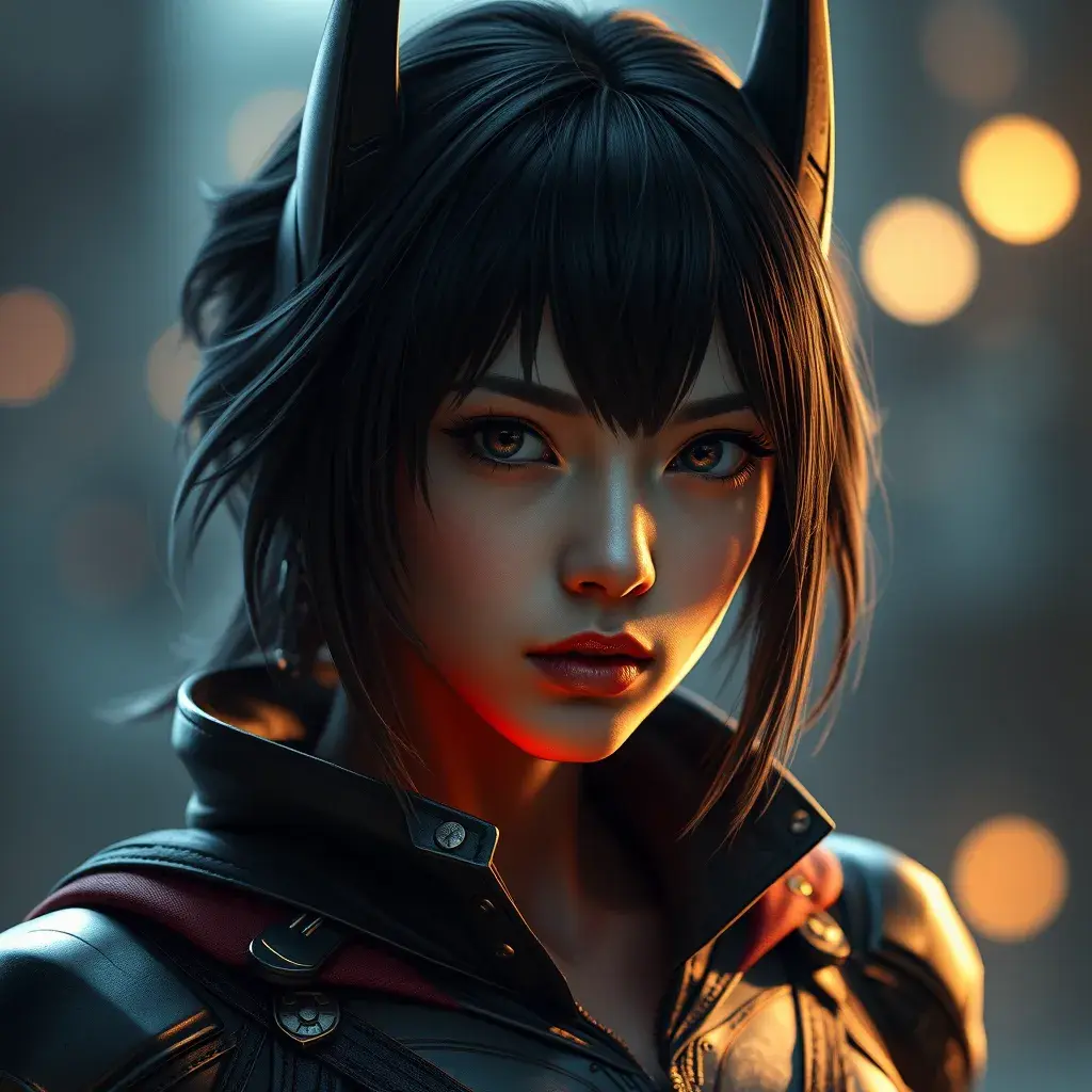 Allurning matte portrait of a beautiful Cassandra Cain from Batman, 8k, Highly Detailed, Alluring, Artstation, Bokeh effect, Sharp Focus, Volumetric Lighting, Concept Art by Stanley Artgerm Lau, Greg Rutkowski