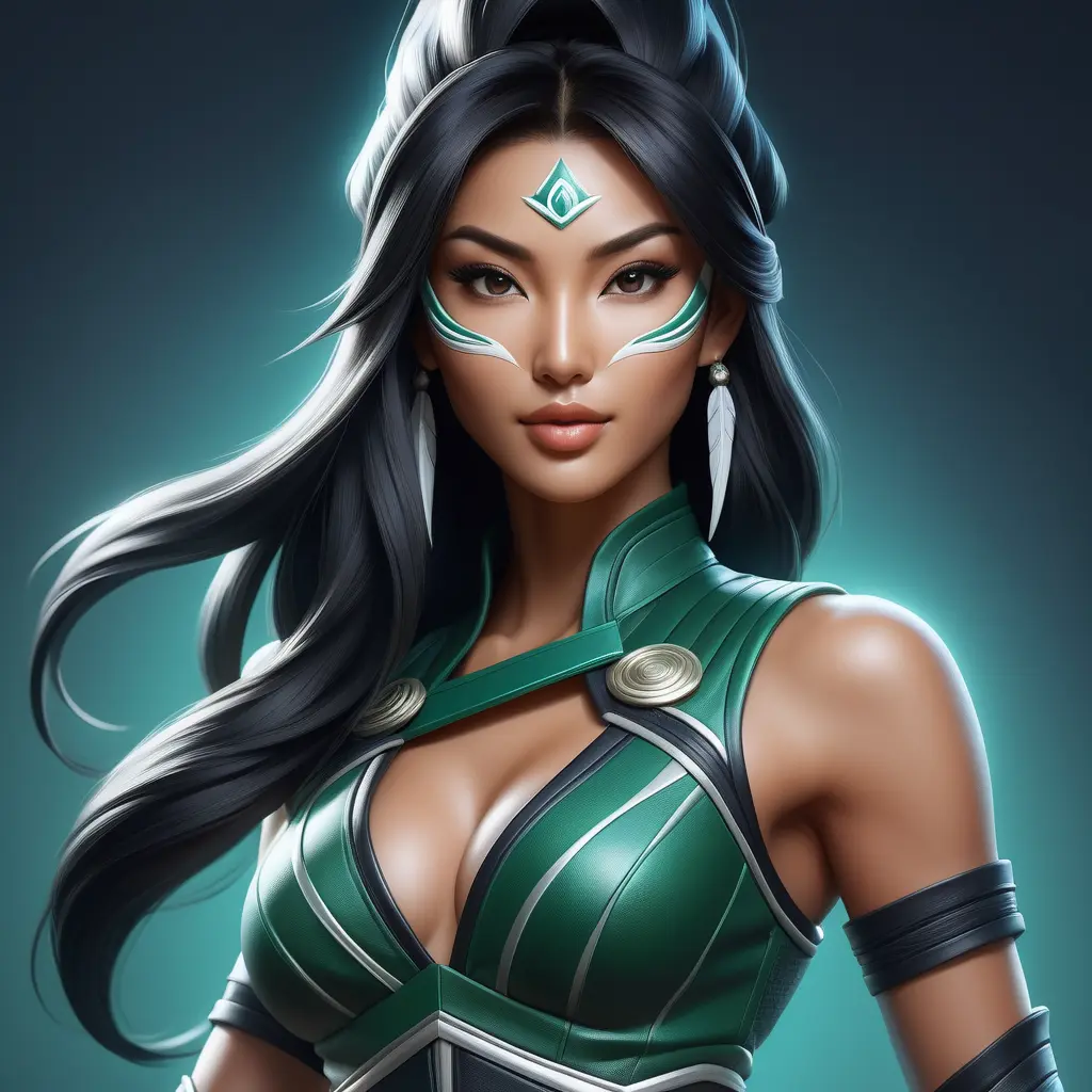 Alluring half body portrait of a beautiful Akali wearing tight leather, Highly Detailed, Intricate, Realistic, Volumetric Lighting by Stanley Artgerm Lau