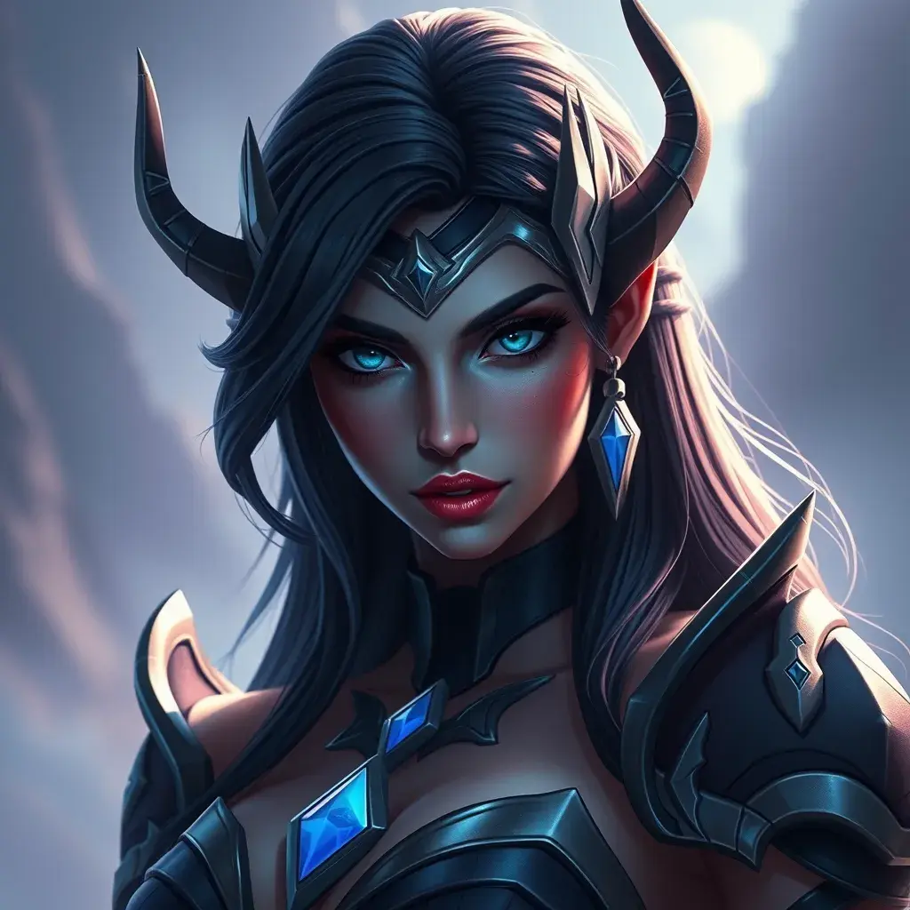 Alluring matte portrait of a beautiful Sivir from League of Legends in the style of Stefan Kostic, 8k, High Definition, Highly Detailed, Intricate, Half Body, Realistic, Sharp Focus, Fantasy, Elegant