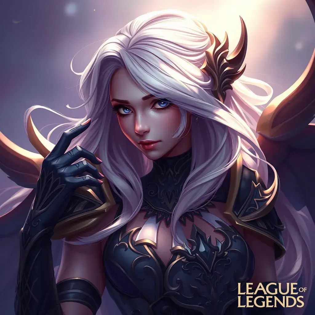 Alluring matte portrait of a beautiful Seraphine from League of Legends, Intricate, Half Body, Volumetric Lighting, Fantasy, Elegant by WLOP