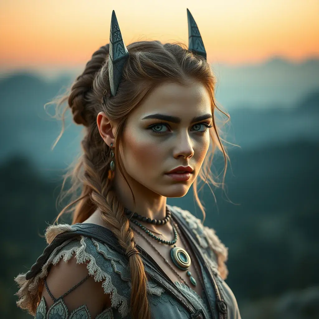 Alluring highly detailed matte portrait of a beautiful Aloy in the hills in the style of Stefan Kostic, 8k, High Definition, Highly Detailed, Intricate, Half Body, Realistic, Sharp Focus, Fantasy, Elegant