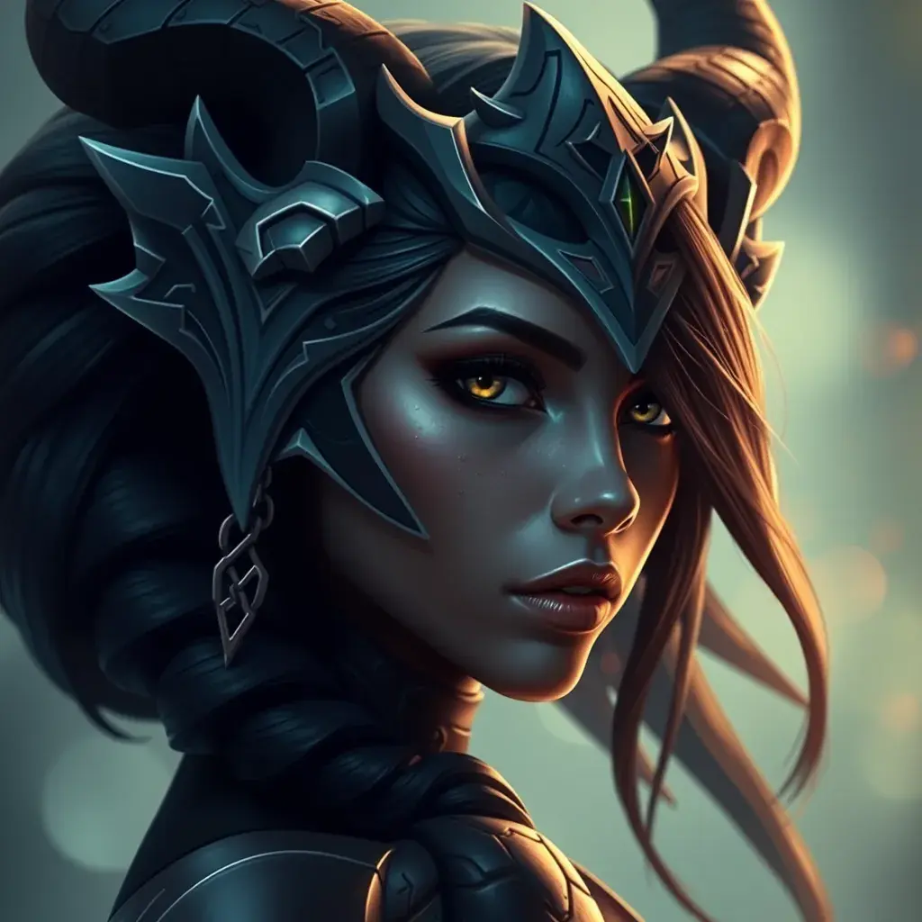 Alluring matte portrait of a beautiful Nidalee from League of Legends in the style of Stefan Kostic, 8k, High Definition, Highly Detailed, Intricate, Half Body, Realistic, Sharp Focus, Fantasy, Elegant