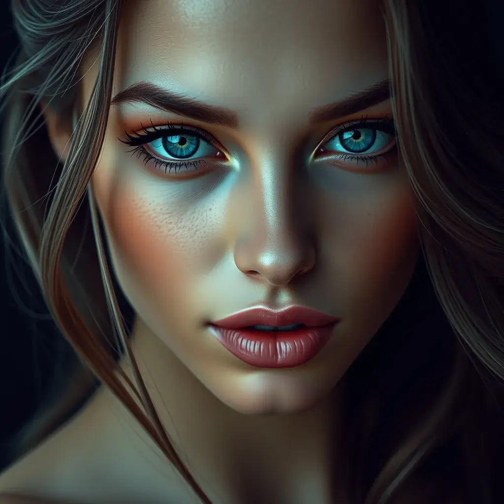 Alluring matte portrait of a stunningly beautiful woman, 8k, Ultra Detailed, Perfect Face, Matte Painting, Photo Realistic