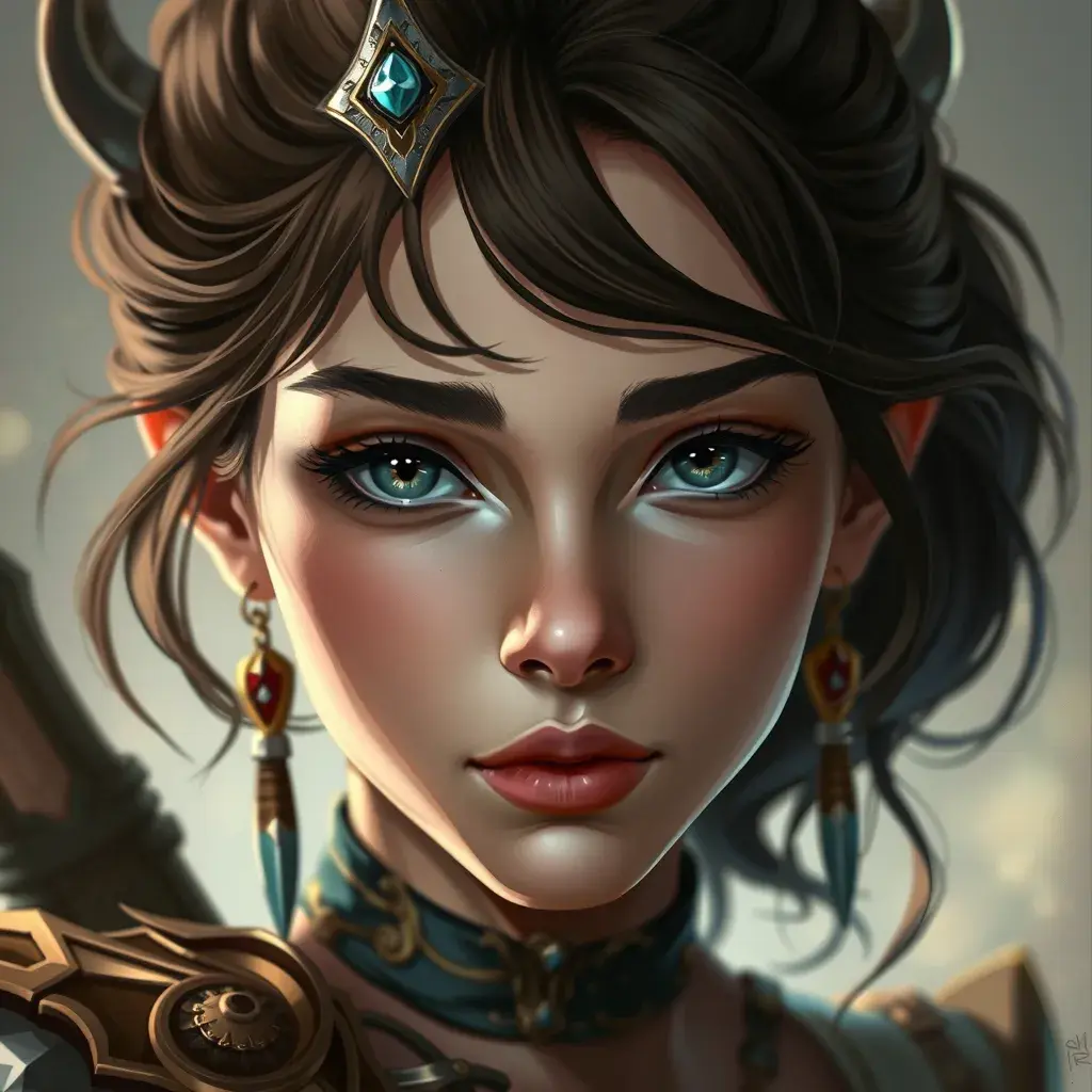 Anime portrait of Aloy, Highly Detailed, Intricate, Artstation, Beautiful, Digital Painting, Sharp Focus, Concept Art, Elegant by Alphonse Mucha