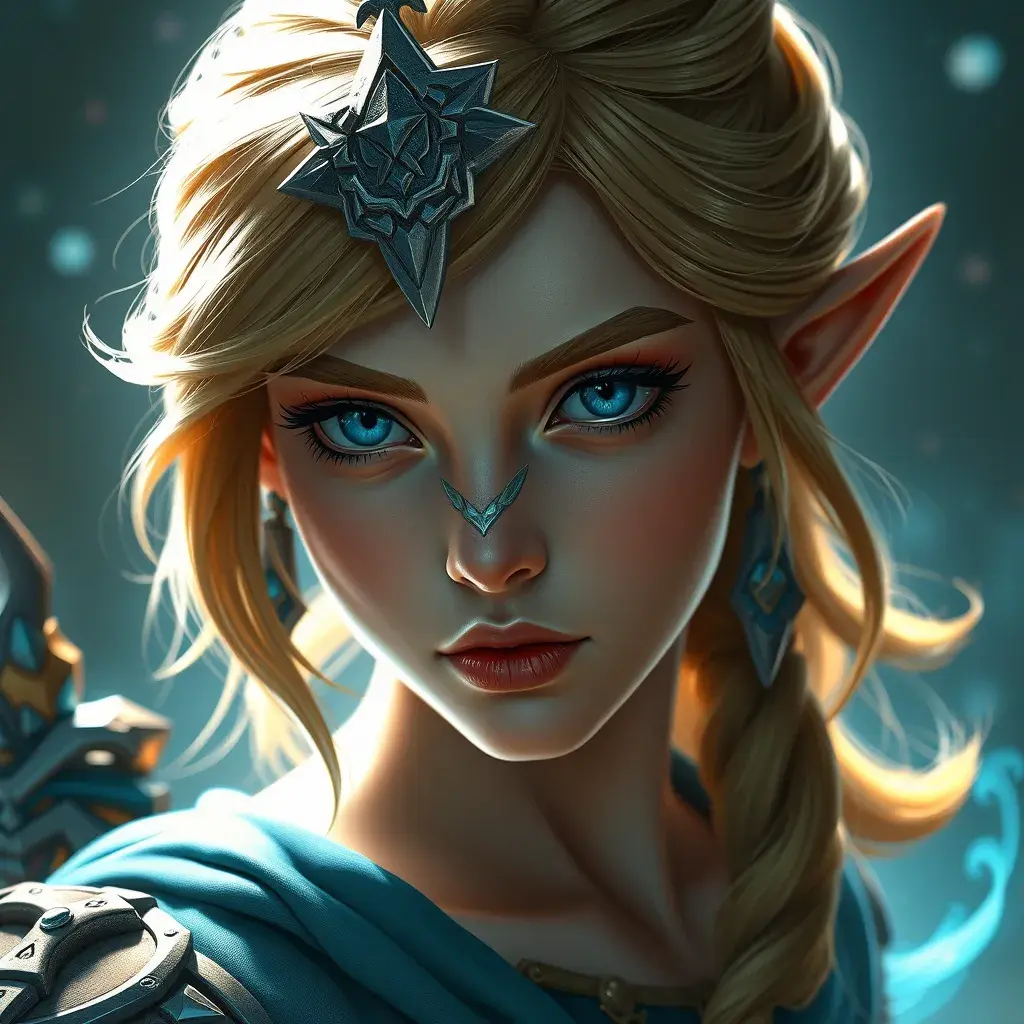 Matte portrait of Princess Zelda, 8k, Highly Detailed, Powerful, Alluring, Artstation, Magical, Digital Painting, Photo Realistic, Sharp Focus, Volumetric Lighting, Concept Art by Stanley Artgerm Lau, Greg Rutkowski