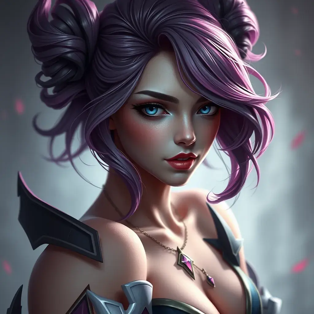 Alluring matte portrait of a beautiful Quinn from League of Legends in the style of Stefan Kostic, 8k, High Definition, Highly Detailed, Intricate, Half Body, Realistic, Sharp Focus, Fantasy, Elegant