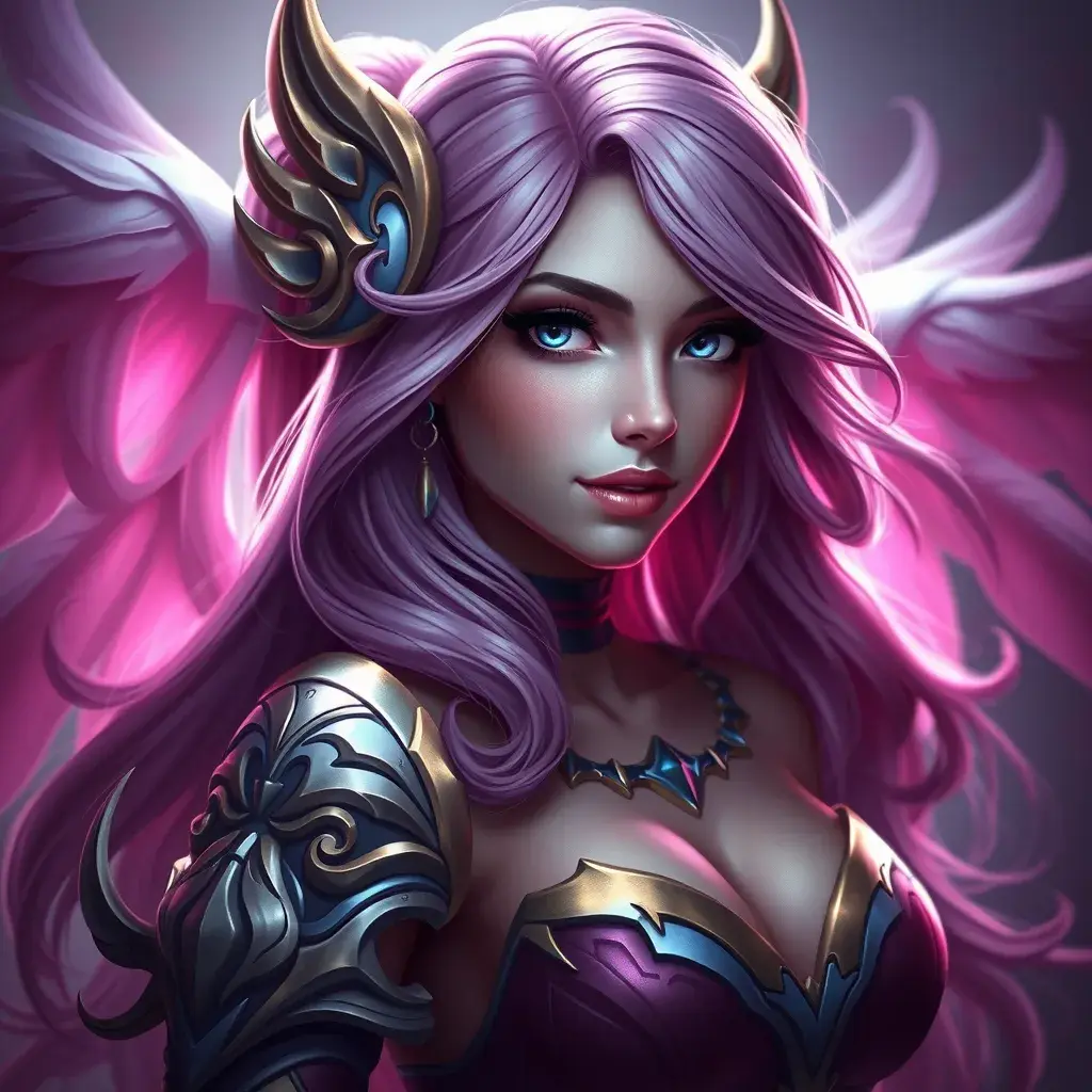 Alluring matte portrait of a beautiful Seraphine from League of Legends, 8k, Highly Detailed, Intricate, Half Body, Realistic, Sharp Focus, Volumetric Lighting, Fantasy, Elegant by Stanley Artgerm Lau, WLOP