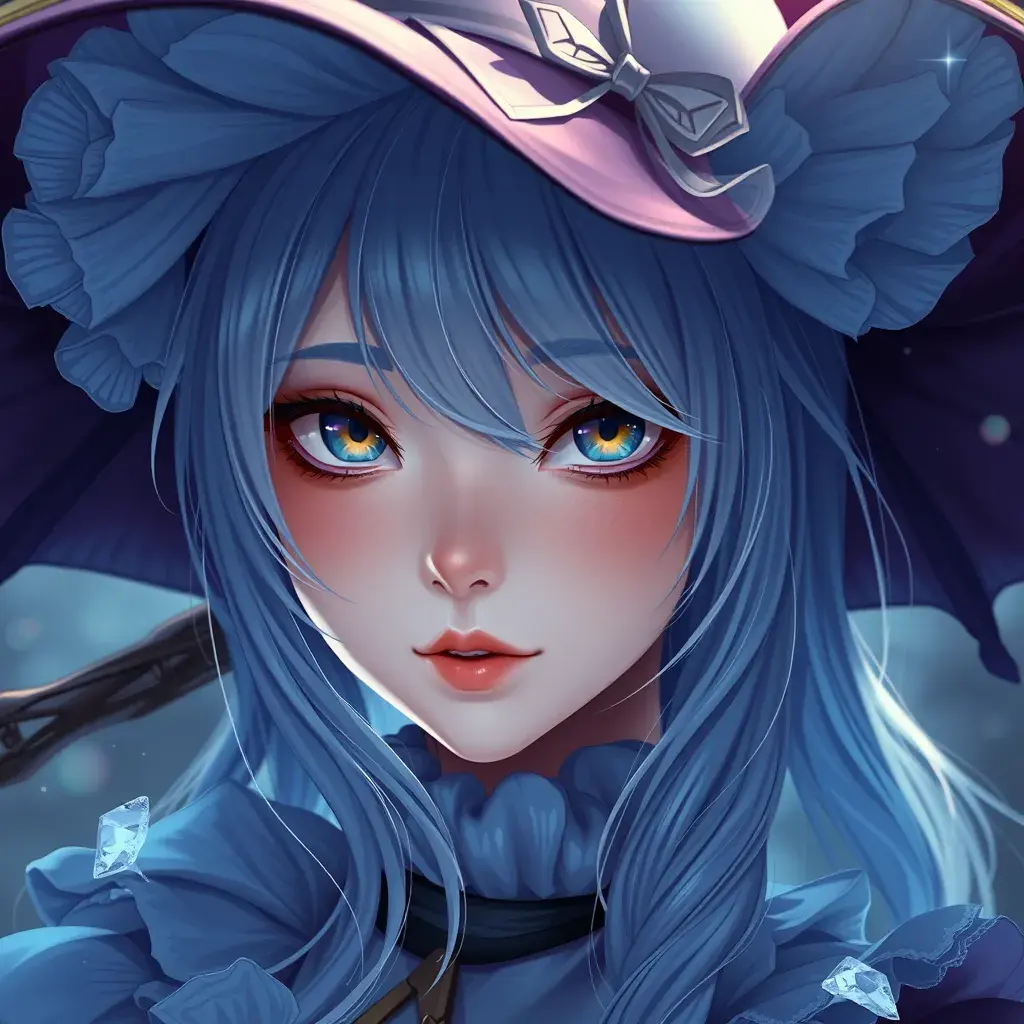 Alluring matte portrait of Kiki the witch, 4k, 4k resolution, 8k, Highly Detailed, Hyper Detailed, Beautiful, Digital Painting, Sharp Focus, Anime, Fantasy by Stanley Artgerm Lau