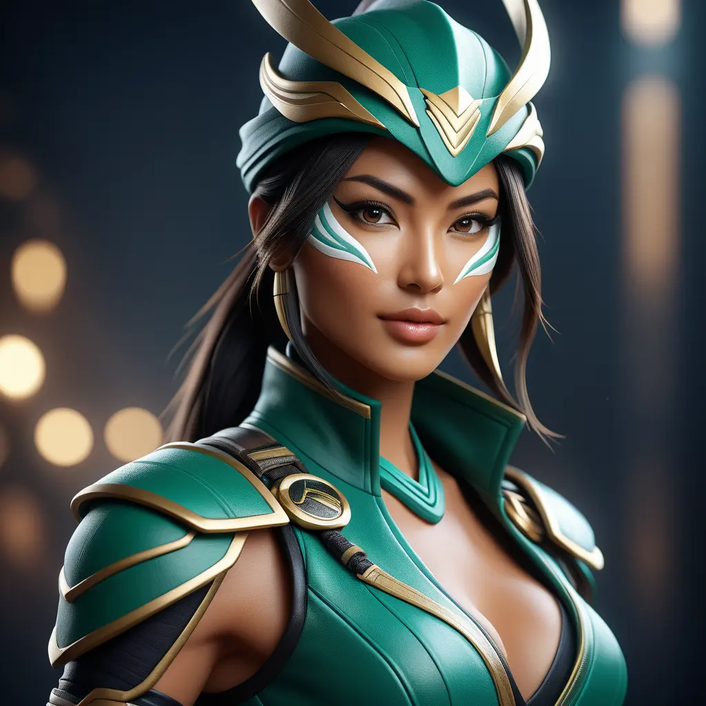 Alluring matte half body portrait of a beautiful Akali wearing tight leather, 8k, Highly Detailed, Intricate, Realistic, Sharp Focus, Volumetric Lighting, Fantasy, Elegant by Stefan Kostic