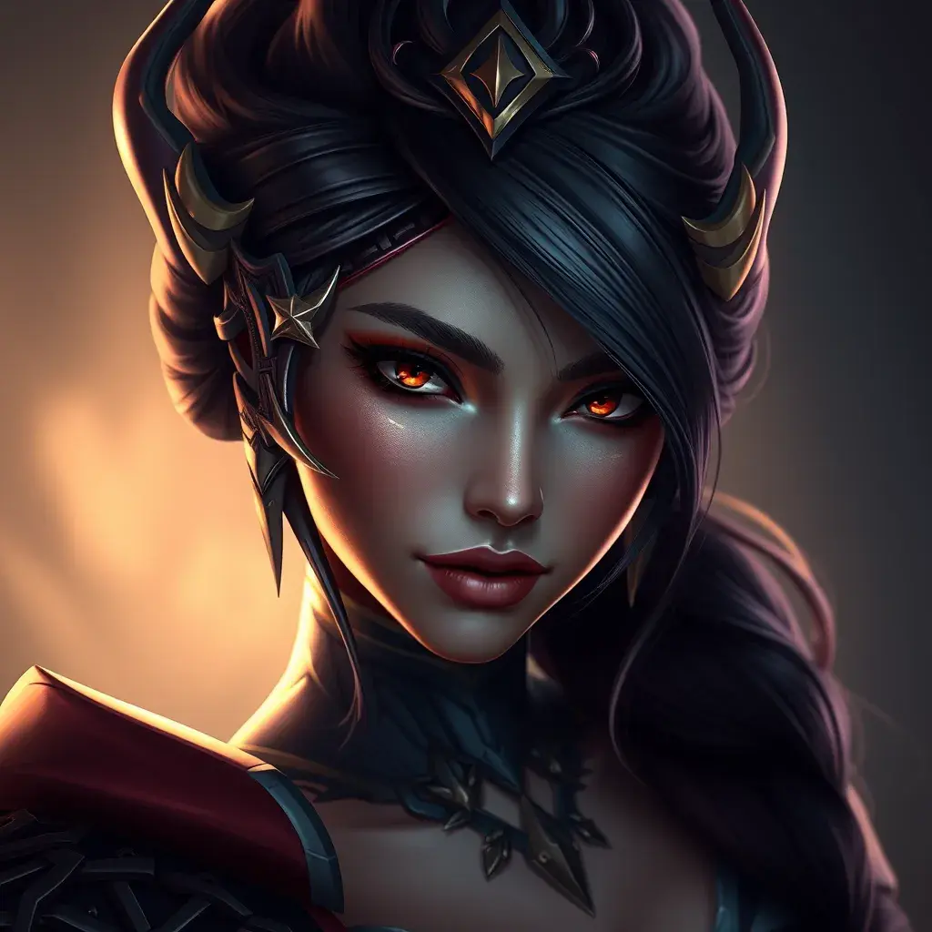 Matte portrait of the beautiful Samira from League of Legends, Highly Detailed, Intricate, Realistic, Volumetric Lighting, Elegant by Stefan Kostic