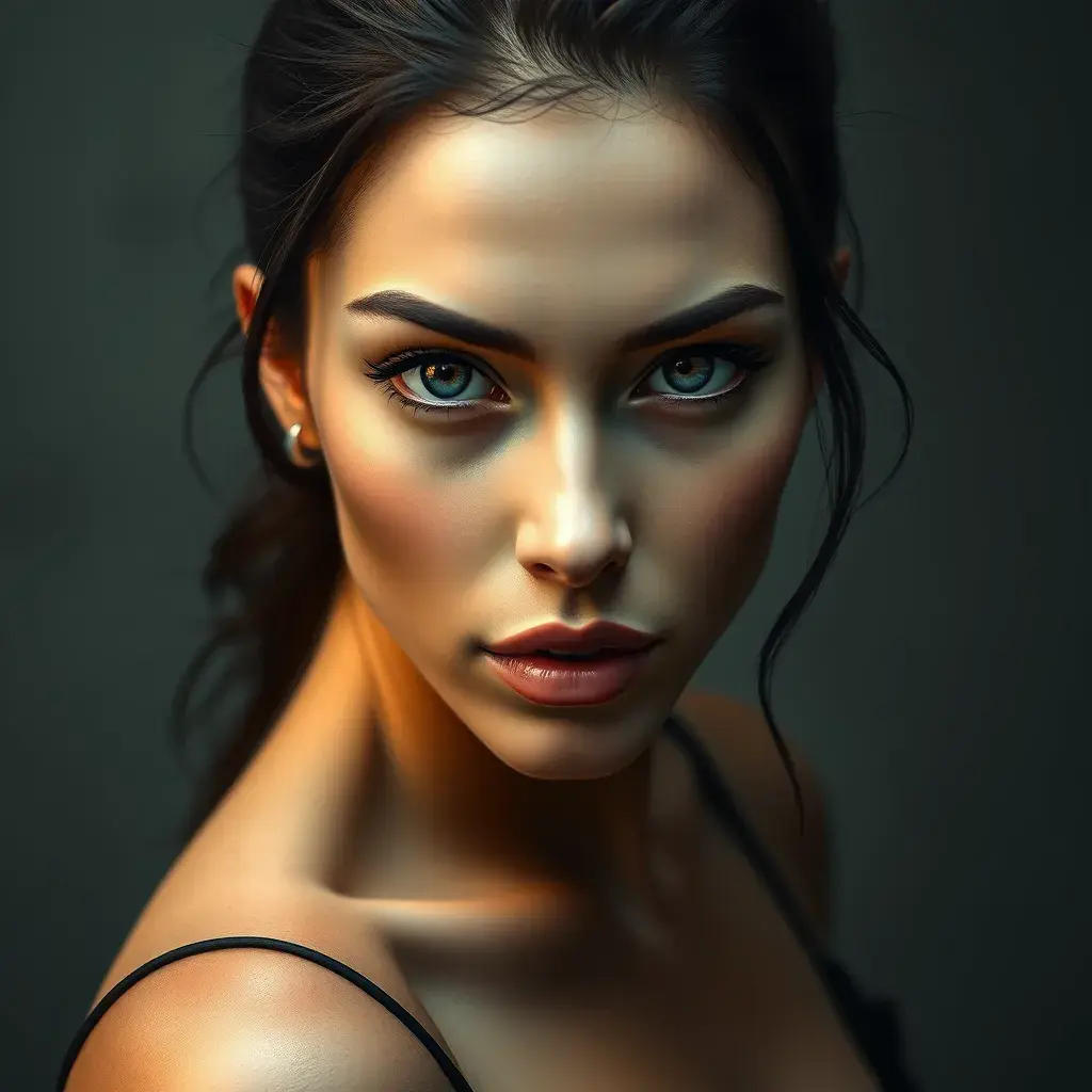 An alluring matte portrait of Tifa Lockhart, Highly Detailed, Beautiful, Photo Realistic, Sharp Focus, Elegant by Stefan Kostic