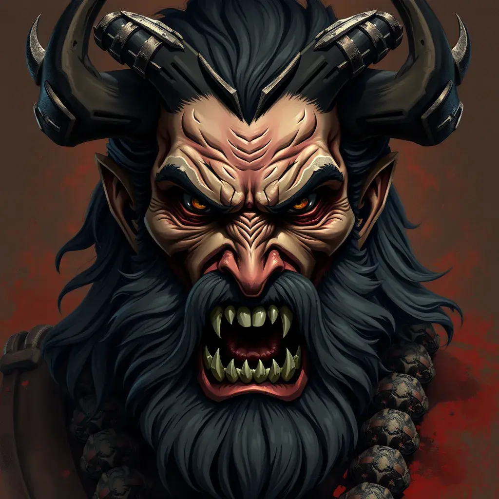 Matte portrait of a fierce Hades, god of the underworld, Highly Detailed, Hyper Detailed, Powerful, Artstation, Vintage Illustration, Digital Painting, Sharp Focus, Smooth, Concept Art