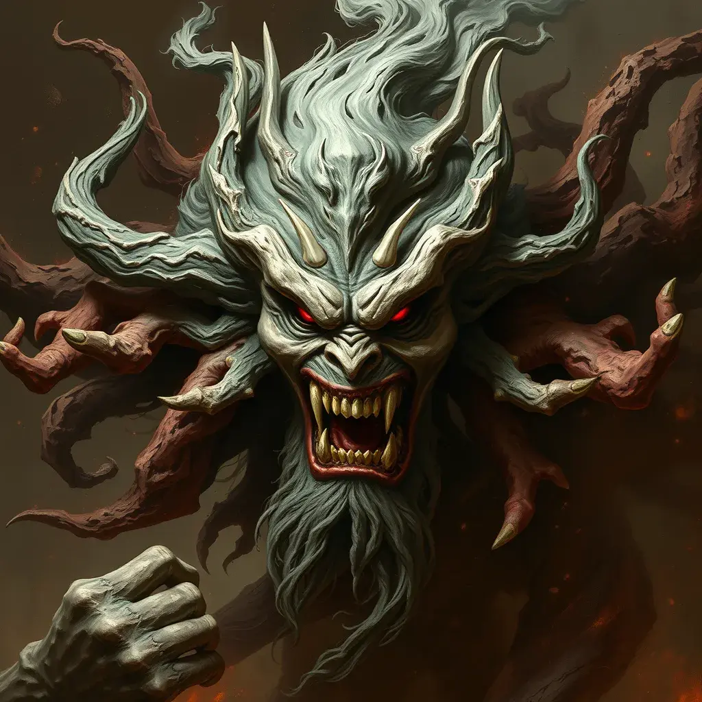 A fierce Hades, god of the underworld, Highly Detailed, Hyper Detailed, Powerful, Artstation, Vintage Illustration, Digital Painting, Sharp Focus, Smooth, Concept Art