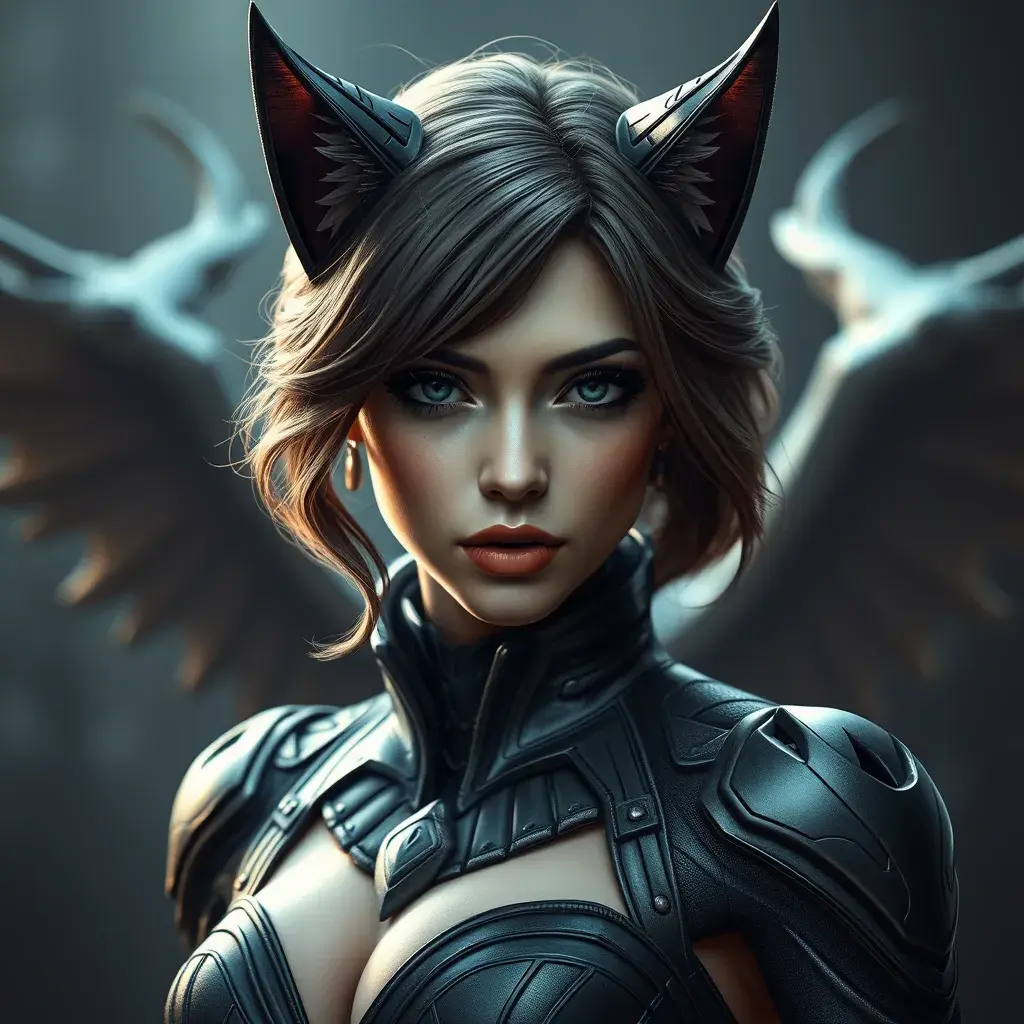 Alluring matte portrait of a beautiful Kitty Pryde from Xmen in the style of Stefan Kostic, 8k, Highly Detailed, Intricate, Half Body, Realistic, Sharp Focus, Volumetric Lighting, Fantasy, Elegant by Stanley Artgerm Lau, Greg Rutkowski