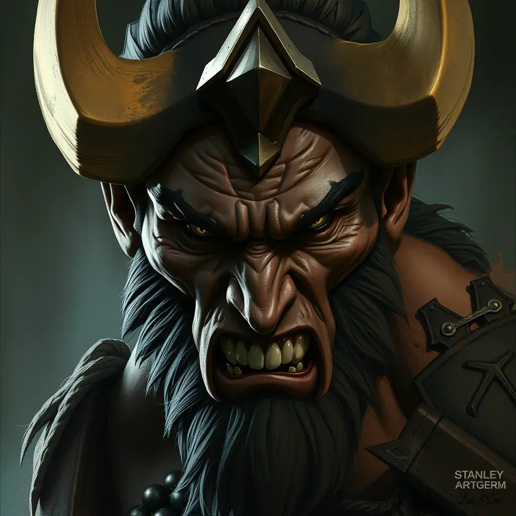 Matte portrait of a fierce Ares, god of war, Highly Detailed, Hyper Detailed, Powerful, Artstation, Vintage Illustration, Digital Painting, Sharp Focus, Smooth, Concept Art by Stanley Artgerm Lau, Greg Rutkowski