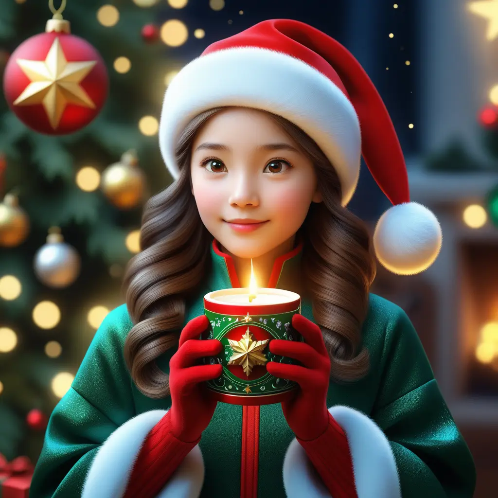 A Christmas Miracle, Highly Detailed, Magical, Stunning, Photo Realistic, Sharp Focus, Volumetric Lighting, Fantasy by Stanley Artgerm Lau