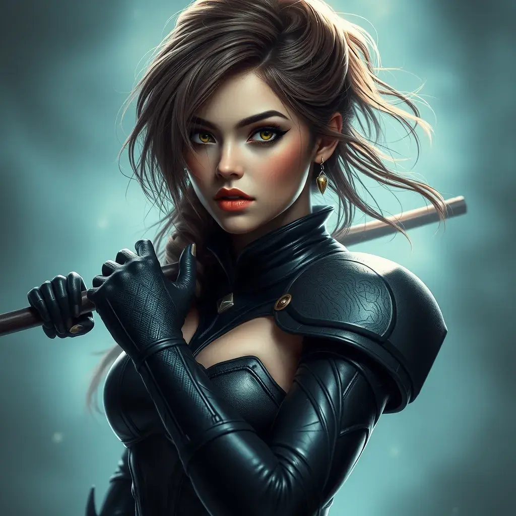 Alluring matte portrait of a beautiful Rogue from Xmen in the style of Stefan Kostic, 8k, Highly Detailed, Intricate, Half Body, Realistic, Sharp Focus, Volumetric Lighting, Fantasy, Elegant by Stanley Artgerm Lau, Greg Rutkowski