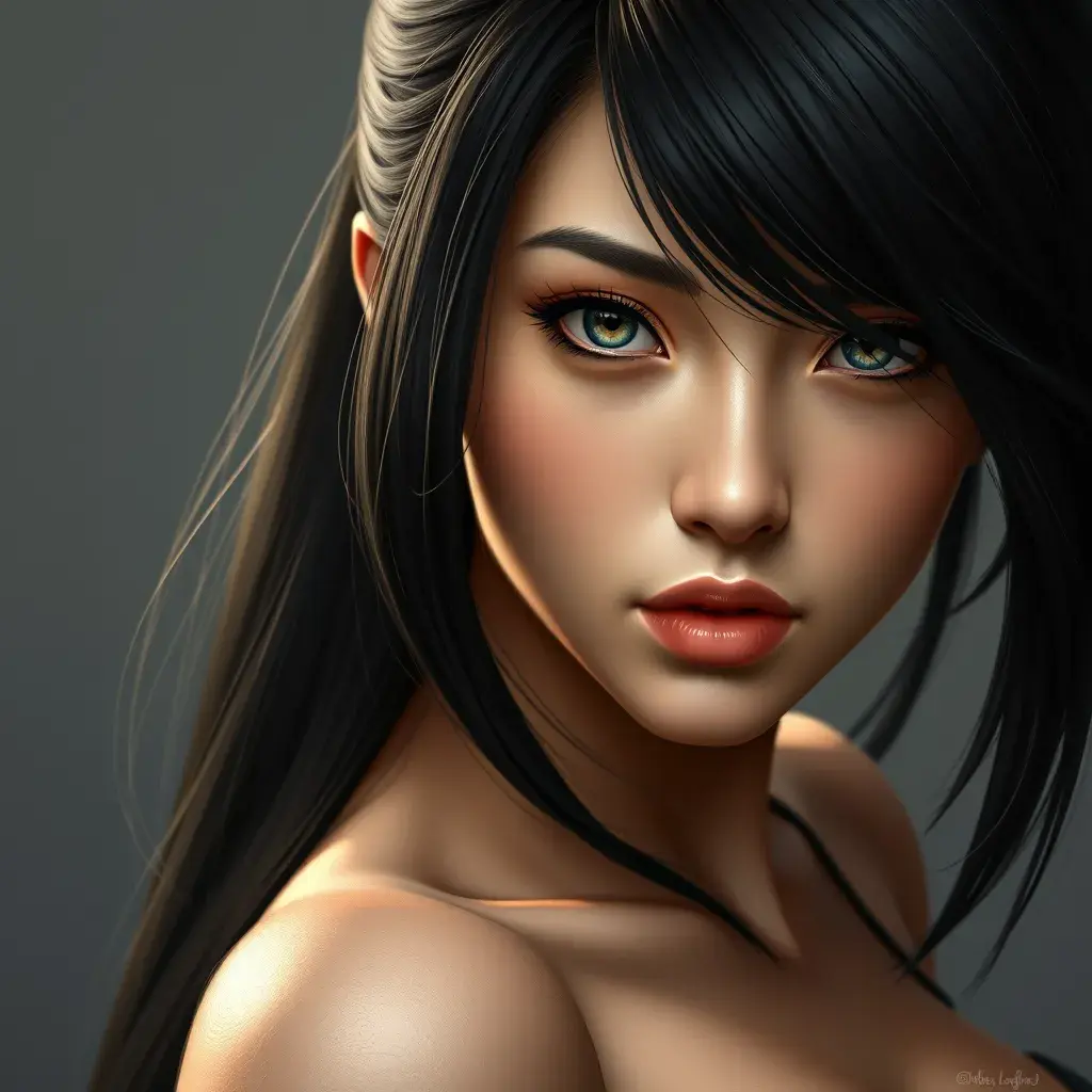 An alluring matte portrait of Tifa Lockhart, Highly Detailed, Beautiful, Photo Realistic, Sharp Focus, Elegant by Stanley Artgerm Lau