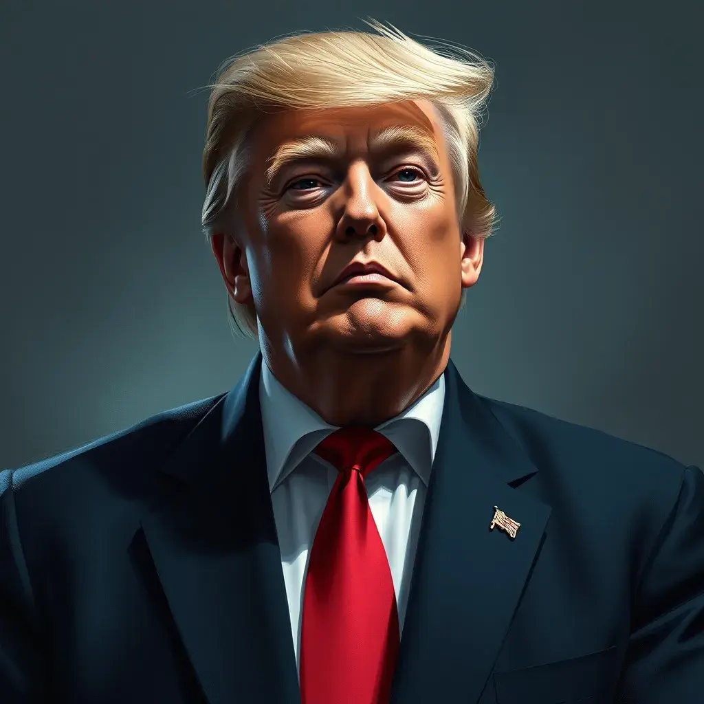 Donald Trump, Highly Detailed, Artstation, Half Body, Trending on Artstation, Digital Painting, Matte Painting
