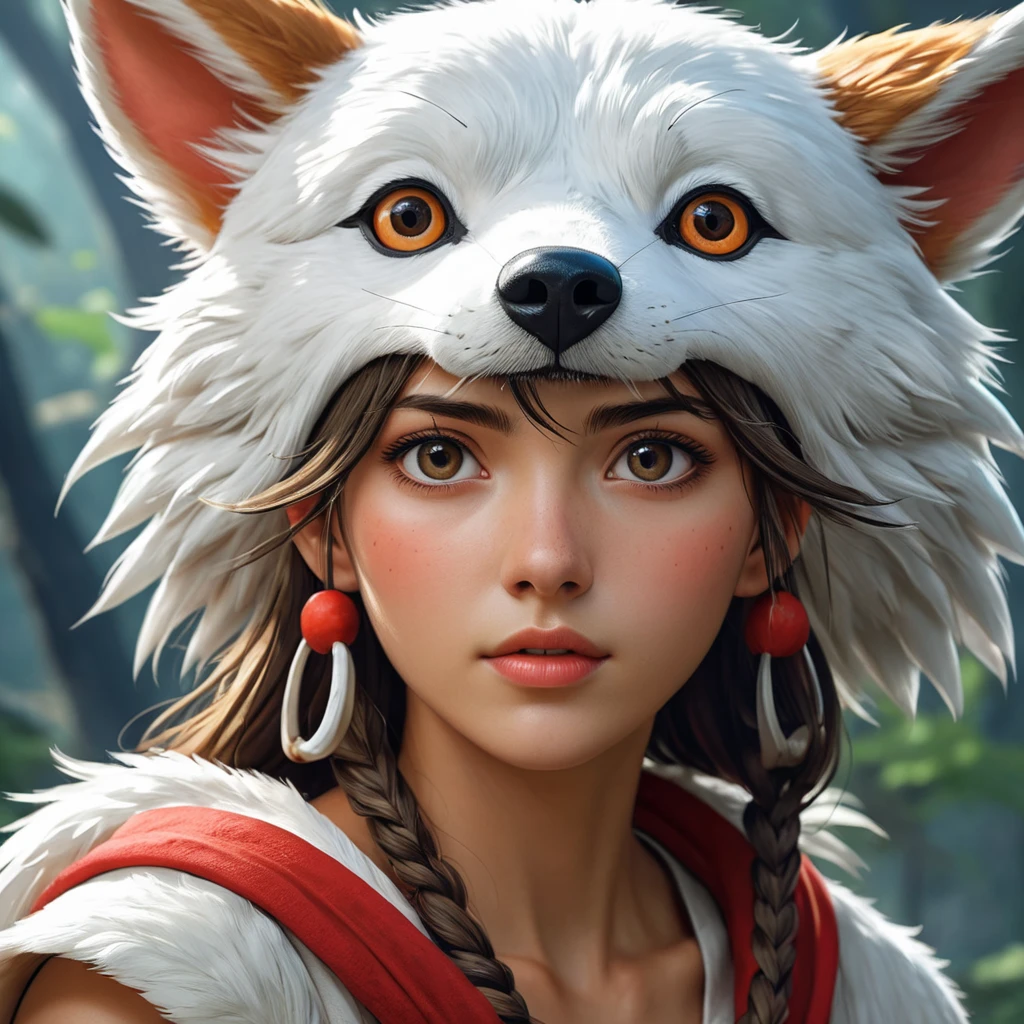 portrait of princess mononoke