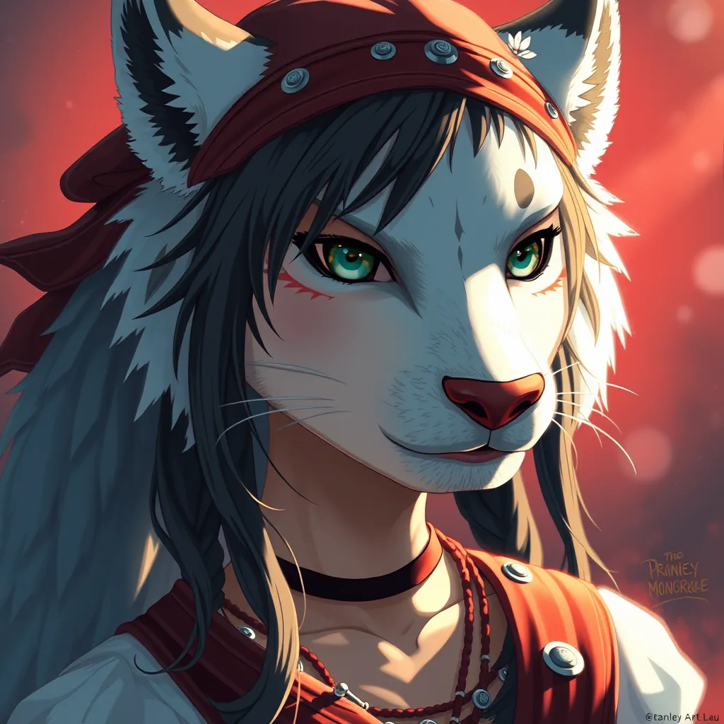 portrait of princess mononoke