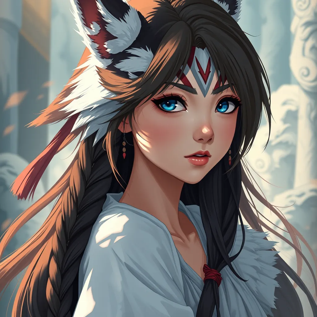 portrait of princess mononoke