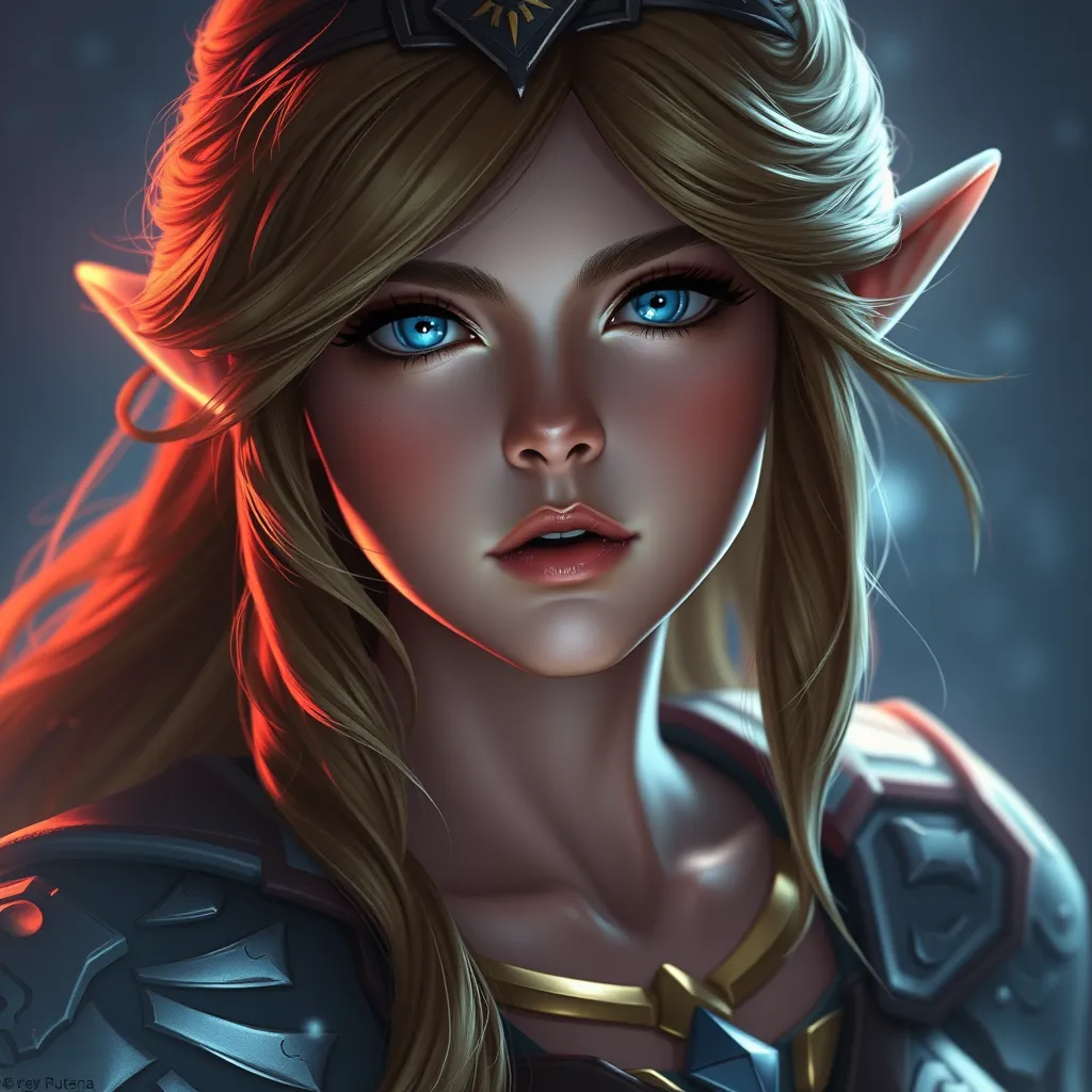 Matte portrait of Princess Zelda