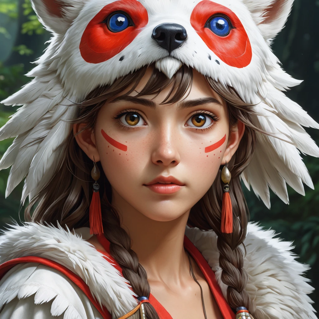 portrait of princess mononoke