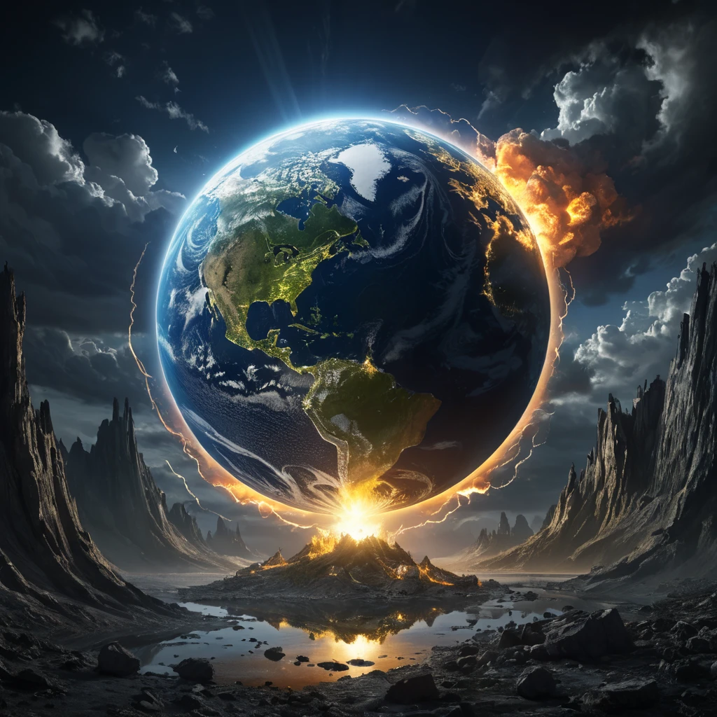 Earth going through cycles of creation and destruction