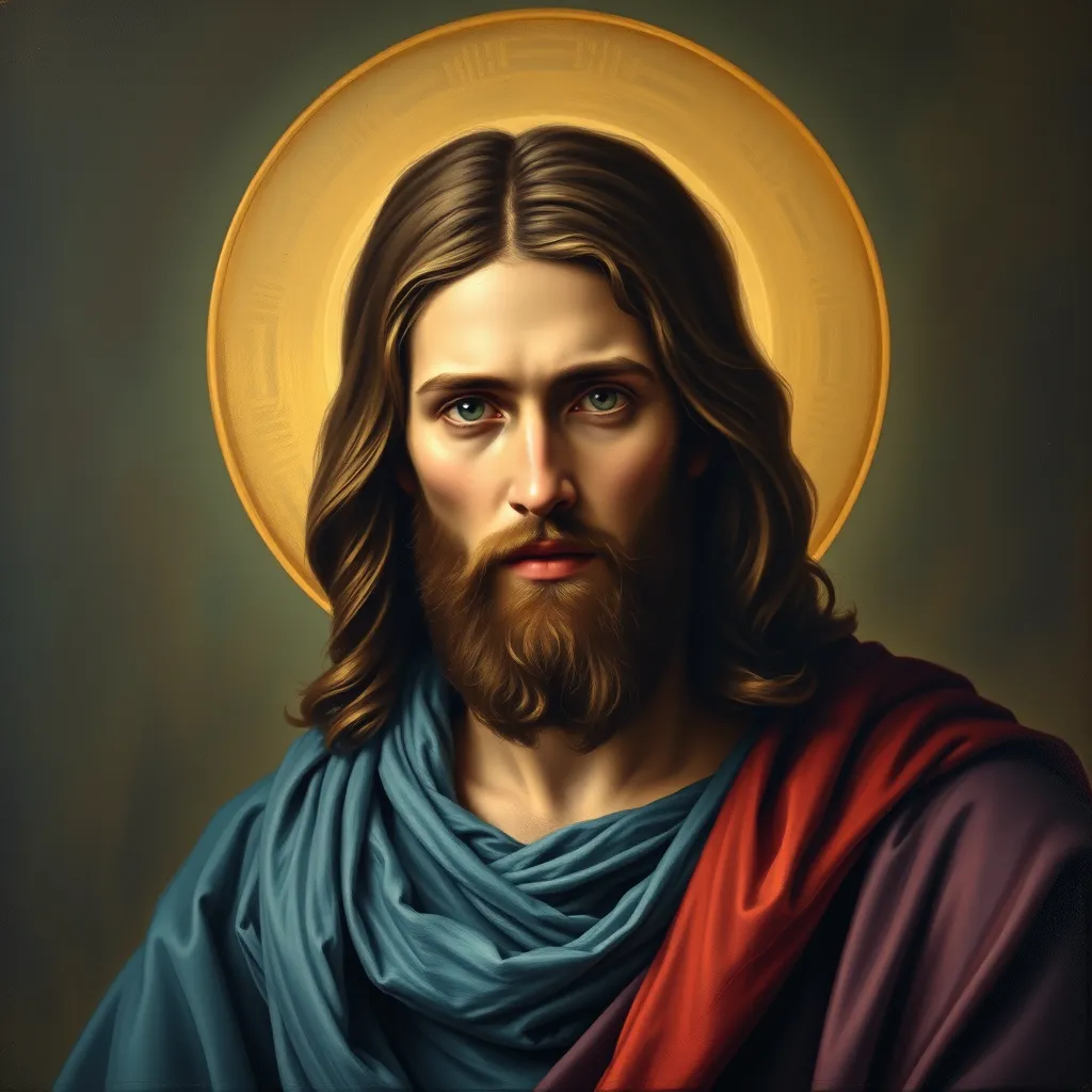 Matte portrait of Jesus of Nazareth 