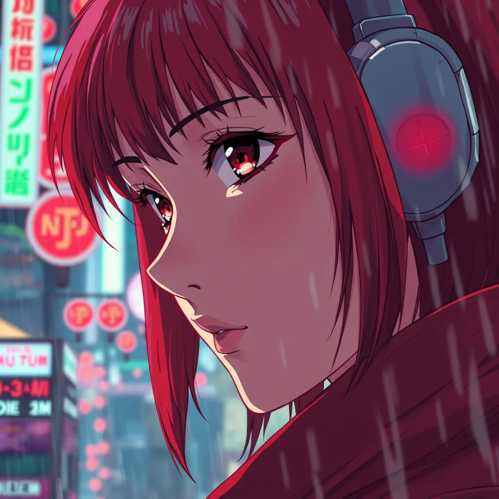 Anime art of Akira, detailed scene, red, perfect face, intricately detailed photorealism, trending on artstation, neon lights, rainy day, ray-traced environment, vintage 90's anime artwork