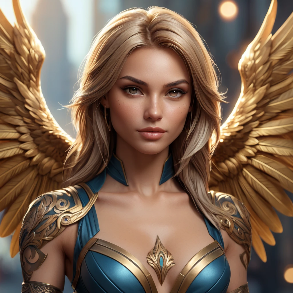 Matte portrait of Kayle with tattoos