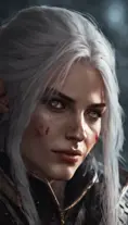 Female rouge assassin in The Witcher 3 Style, 4k, Highly Detailed, Beautiful, Cinematic Lighting, Sharp Focus, Volumetric Lighting, Closeup Portrait, Concept Art