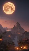 moonrise over the equator, Highly Detailed, Intricate, Cinematic Lighting, Unreal Engine, Radiant, Fantasy