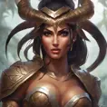 Alluring matte portrait of a beautiful Nidalee in the style of Stefan Kostic, 8k, Highly Detailed, Intricate, Half Body, Realistic, Sharp Focus, Volumetric Lighting, Fantasy, Elegant by Stanley Artgerm Lau, Greg Rutkowski