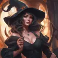 Alluring portrait of Kiki the witch in the style of Stefan Kostic, 4k, 4k resolution, 8k, Highly Detailed, Hyper Detailed, Beautiful, Digital Painting, Sharp Focus, Anime, Fantasy by Stanley Artgerm Lau