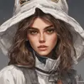 Anime portrait of Kaia Gerber, Highly Detailed, Intricate, Artstation, Beautiful, Digital Painting, Sharp Focus, Concept Art, Elegant