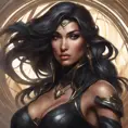 Alluring matte portrait of a beautiful Sivir wearing black leather, 8k, Highly Detailed, Intricate, Half Body, Realistic, Sharp Focus, Volumetric Lighting, Fantasy, Elegant by Stanley Artgerm Lau, Alphonse Mucha, WLOP