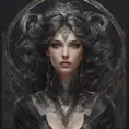 Alluring matte portrait of the beautiful Vex in black, 8k, Highly Detailed, Intricate, Realistic, Sharp Focus, Volumetric Lighting, Fantasy, Elegant by Stanley Artgerm Lau, Alphonse Mucha, WLOP, Stefan Kostic