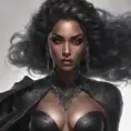 Alluring matte portrait of a fierce beautiful Samira in black, 8k, Highly Detailed, Intricate, Half Body, Realistic, Sharp Focus, Volumetric Lighting, Fantasy, Elegant by Stanley Artgerm Lau, WLOP, Stefan Kostic