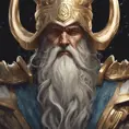 close up god odin, 4k, Highly Detailed, Hyper Detailed, Powerful, Artstation, Vintage Illustration, Digital Painting, Sharp Focus, Smooth, Concept Art by Stanley Artgerm Lau, Alphonse Mucha, Greg Rutkowski