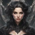 Alluring matte portrait of the beautiful Vex in black, 8k, Highly Detailed, Intricate, Realistic, Sharp Focus, Volumetric Lighting, Fantasy, Elegant by Stanley Artgerm Lau, Alphonse Mucha, WLOP, Stefan Kostic