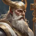 close up god odin, 4k, Highly Detailed, Hyper Detailed, Powerful, Artstation, Vintage Illustration, Digital Painting, Sharp Focus, Smooth, Concept Art by Stanley Artgerm Lau, Alphonse Mucha, Greg Rutkowski