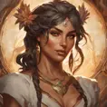 Alluring matte portrait of a beautiful Nidalee, 8k, Highly Detailed, Intricate, Half Body, Realistic, Sharp Focus, Volumetric Lighting, Fantasy, Elegant by Alphonse Mucha