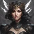 Alluring matte portrait of the beautiful Fiora in black, 8k, Highly Detailed, Intricate, Realistic, Sharp Focus, Volumetric Lighting, Fantasy, Elegant by Stanley Artgerm Lau, Alphonse Mucha, WLOP, Stefan Kostic