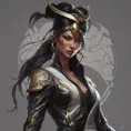 Alluring matte portrait of a beautiful Akali wearing black leather, 8k, Highly Detailed, Intricate, Half Body, Realistic, Sharp Focus, Volumetric Lighting, Fantasy, Elegant by Stanley Artgerm Lau, Alphonse Mucha, WLOP