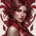 Alluring matte portrait of the beautiful Fiora in dark red, 8k, Highly Detailed, Intricate, Realistic, Sharp Focus, Volumetric Lighting, Fantasy, Elegant by Stanley Artgerm Lau, Alphonse Mucha, WLOP, Stefan Kostic