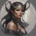 Alluring matte portrait of a beautiful veiled Nidalee wearing a black veil, 8k, Highly Detailed, Intricate, Half Body, Realistic, Sharp Focus, Volumetric Lighting, Fantasy, Elegant by Stanley Artgerm Lau, Alphonse Mucha, WLOP