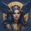 Alluring matte portrait of the beautiful Kayle in dark blue, 8k, Highly Detailed, Intricate, Realistic, Sharp Focus, Volumetric Lighting, Fantasy, Elegant by Stanley Artgerm Lau, Alphonse Mucha, WLOP, Stefan Kostic