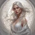 Alluring matte portrait of the beautiful Katarina in white, 8k, Highly Detailed, Intricate, Realistic, Sharp Focus, Volumetric Lighting, Fantasy, Elegant by Stanley Artgerm Lau, Alphonse Mucha, WLOP, Stefan Kostic